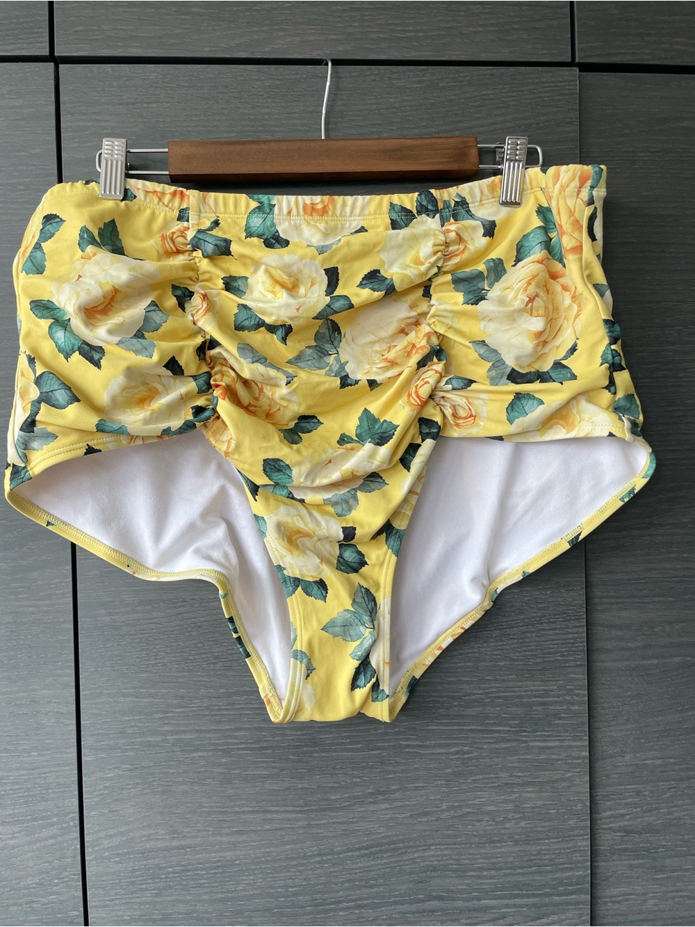 TORRID HIGH WAIST RUCHED BIKINI BOTTOM